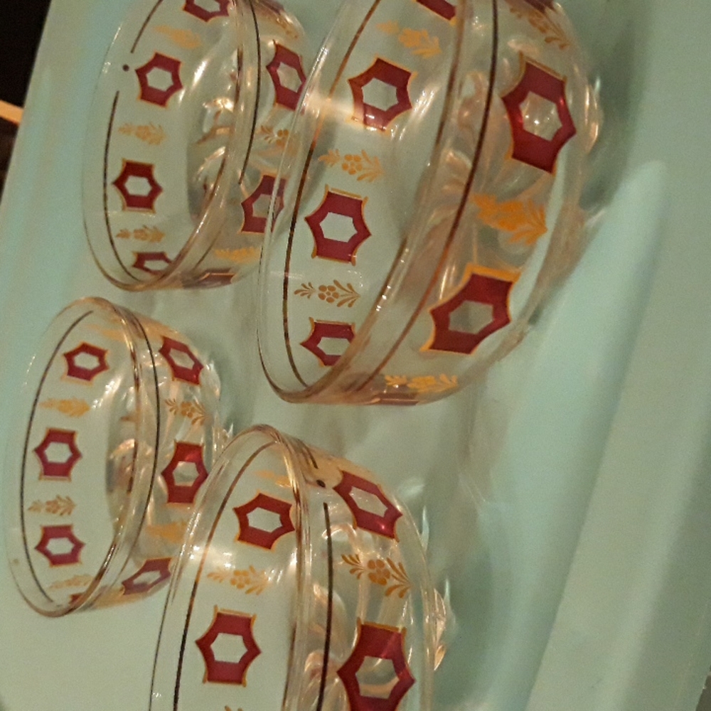 Mid Century Modern Snack/Ice cream bowls (4)